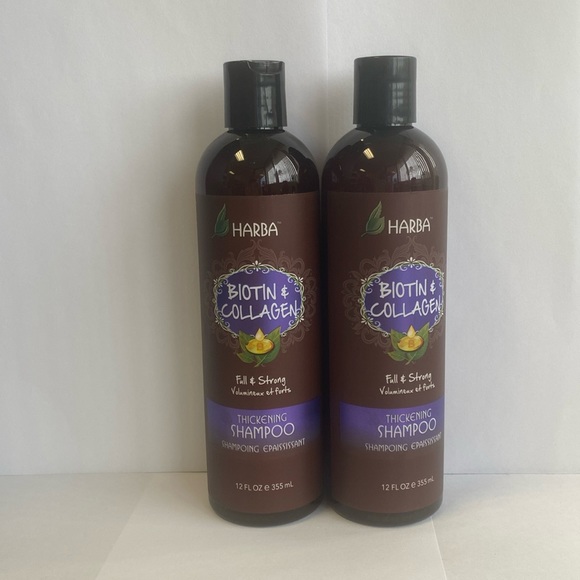 HARBA Biotin and Collagen Thickening Shampoo 12 Oz (Pack of 2) - Picture 1 of 2